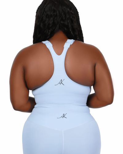 Janus Zipper Up Sports Bra Bountiful Blue