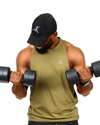 Matthew Muscle Top In Jungle Green