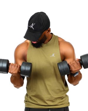 Matthew Muscle Top In Jungle Green
