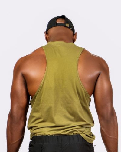 Matthew Muscle Top In Jungle Green
