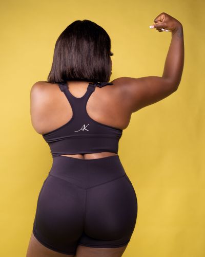 Jet Black Edge Zip Top