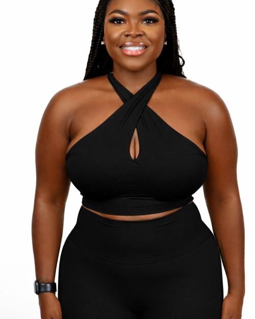Naveen Crossover Sports Bra (BLACK)